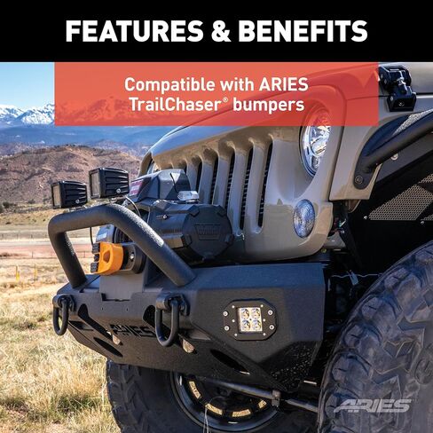 ARIES FRONT MODULAR BUMPER BRUSH GRD, black (2081255) in Kuwait