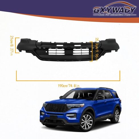 GXYWADY Bumper Lower Valance with Sensor Holes and Tow Hook Hole Cover Replacement for Explorer 2020 2021 2022 LB5Z17D957CA LB5Z17D957GA in Kuwait
