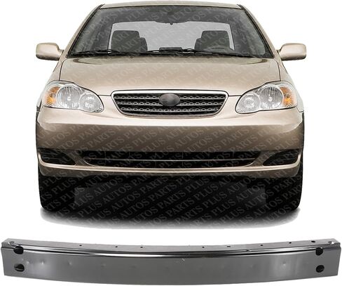 AUTOS PARTS PLUS Front Bumper Reinforcement Steel Direct Replacement Compatible With 2003-2008 Toyota Corolla TO1006188 5202102060 in Kuwait