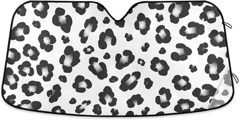 Summer Car Windshield Sun Shade Beach Relax Car Sun Visor for UV Rays and Sun Heat Protection Tropical Palm Leaves Blocks Heat and Sun Foldable Sun Shield 53x24 Inches, Automotive Interior Accessories in Saudi Arabia