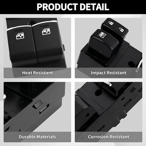 Master Power Window Switch Fit for Subaru Crosstrek XV Crosstrek 2015-2017 Impreza 2015-2016 Front Left Driver Side Window Switch Replace for 83071-FJ110 83071-FJ140 in Saudi Arabia