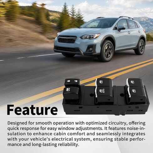 Master Power Window Switch Fit for Subaru Crosstrek XV Crosstrek 2015-2017 Impreza 2015-2016 Front Left Driver Side Window Switch Replace for 83071-FJ110 83071-FJ140 in Saudi Arabia