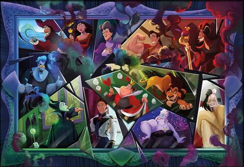 Ceaco – 2000 Piece Disney Silver Select Villains Jigsaw Puzzle – Relaxing and Fun Activity for Adults, Pieces in Kuwait