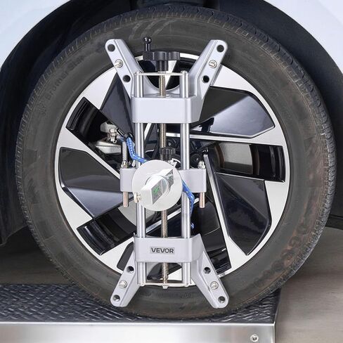 VEVOR Wheel Clamp & Magnetic Adapter, 1 PC Aluminum Alloy Wheel Alignment Tool for Precise Camber Gauge, Fits 11-25 Inch Rims, Universal Magnetic Gauge Tire Repair Tool for Car Truck SUV Motorcycle in Kuwait