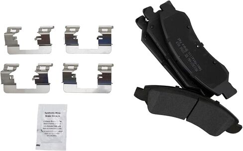 TRQ Front and Rear Brake Pad & Rotor,Shoe & Drum Kit Semi-Metallic Compatible with 2009-2013 Chevrolet Silverado 1500 GMC Sierra 1500 in Kuwait