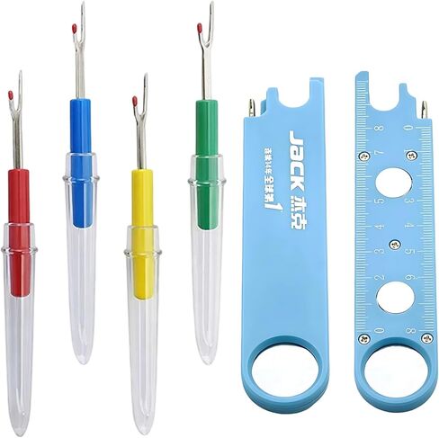 Sewing Machine Needle Threader, Automatic Needle Threader Tool for Hand Sewing, Sewing Supplies with Seam Rippers, Needlepoint Accessories for Low-Light Sewing and Quick Alterations in Saudi Arabia