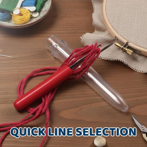 Sewing Machine Needle Threader, Automatic Needle Threader Tool for Hand Sewing, Sewing Supplies with Seam Rippers, Needlepoint Accessories for Low-Light Sewing and Quick Alterations in Saudi Arabia