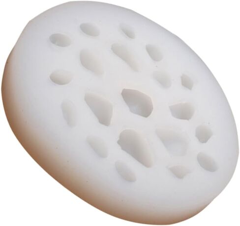 20 Cavity Silicone Mold for Making Artistic Stones - Rocks - Pebbles - Non-Stick DIY Craft Mold for Mini Chocolate and Crystal Epoxy - Ideal for Jewelry Pendant and Agate Epoxy, White in Kuwait
