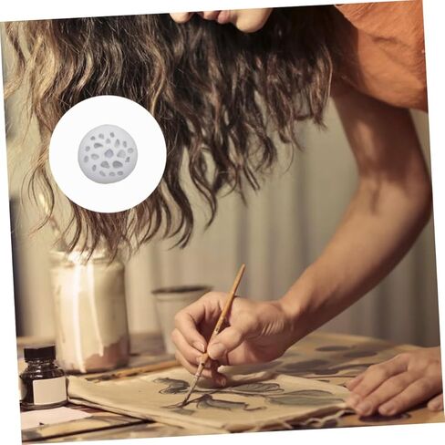 20 Cavity Silicone Mold for Making Artistic Stones - Rocks - Pebbles - Non-Stick DIY Craft Mold for Mini Chocolate and Crystal Epoxy - Ideal for Jewelry Pendant and Agate Epoxy, White in Kuwait