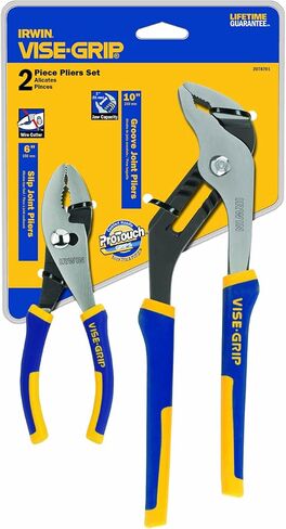 IRWIN Tools VISE-GRIP Pliers Set, 6-Inch Slip Joint and 10-Inch Groove Joint (2078701) in Kuwait