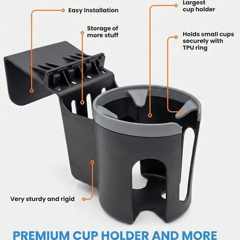 Car Door Cup Holder – Universal Window Cup-Holder with Phone Storage, Felt Protection Pad, No Rattle Fit for Large and Small Cups, Fits Any Car or Truck &18-2023 Tesla Model 3 Y Cup Holder in Saudi Arabia