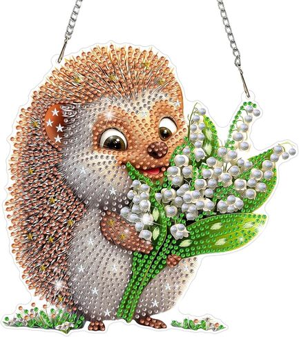 MAXBYE Diamond Art Painting Kits Hanging Sun Pendant, DIY 5D Special Shaped Moon Gem Art Craft Diamond Dots for Adults and Home Window Door Decor 8×8 inch in Kuwait