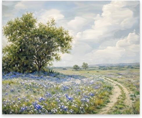 FOPENEM Wildflower Meadow Diamond طقم الطلاء للبالغين المبتدئين 9.8x11.8 بوصة، الريف Cottagecore المناظر الطبيعية جوهرة الماس اللوحة الفنية مجموعات لديكور جدار المنزل in Kuwait
