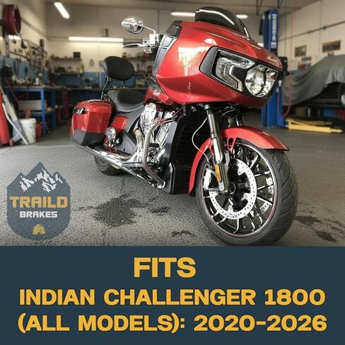 Traild Ceramic Brake Pads Fits Indian Challenger 1800 2020-2026 Front & Rear Complete Set in Kuwait