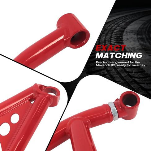 High Clearance Front Upper & Lower A-Arms Kit – for 2017+ UP Can-Am Maverick X3 (64" Body)/ 900/ Turbo DS/Turbo XRC/Turbo RR XDS/MAX Turbo DS - RED in Saudi Arabia