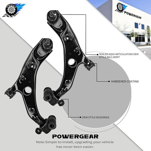 POWERGEAR 8 قطع من أذرع التحكم الأمامية السفلية مع مفاصل كروية وصلة قضيب ربط داخلي/خارجي مناسب لـ 14-17 MAZDA 6 طقم تعليق CMS761213 K80296 ES801063 ES801062 EV801067 in Kuwait