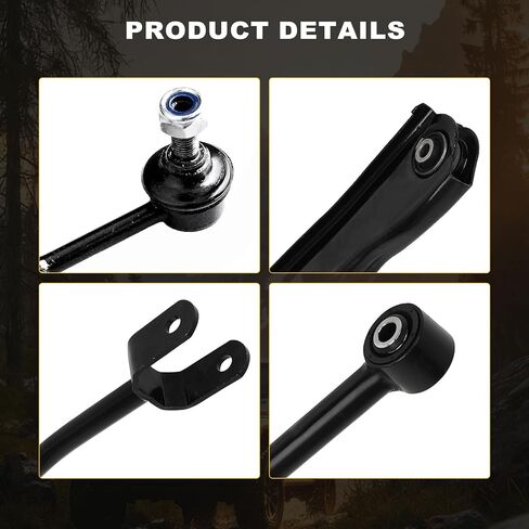 ASAPE 8 Pcs Rear Control Arm Suspension Kit Fit 2011 2012 2013 2014 for Chrysler 200 2011-2014 for Dodge Avenger Include Rear Lower Control Arm Sway Bar End Link in Kuwait