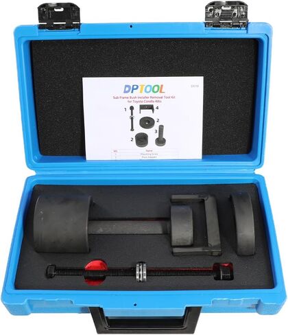 Sub Frame Bushing Installer and Removal Tool Kit Rubber Mount Press Tool Set for Toyota Corolla Altis 48725-12560, 12630, 02360 With bushing accessories installed after 2013 with instruction manual in Kuwait