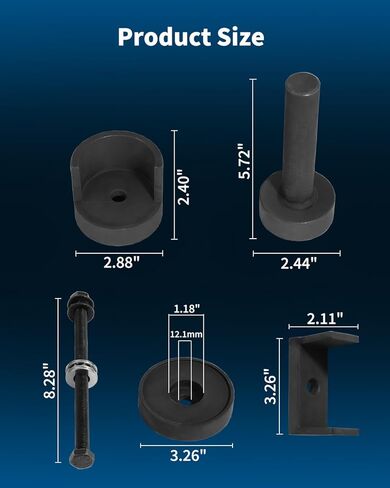 Sub Frame Bushing Installer and Removal Tool Kit Rubber Mount Press Tool Set for Toyota Corolla Altis 48725-12560, 12630, 02360 With bushing accessories installed after 2013 with instruction manual in Kuwait