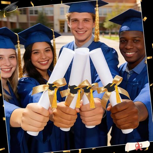 50pcs Graduation Cap Stickers, Black Felt Grad Hat with Tassel Sealing Labels Class of 2026 Party Favors Decal Stickers for Envelopes College High School Graduations Party Supplies in Kuwait