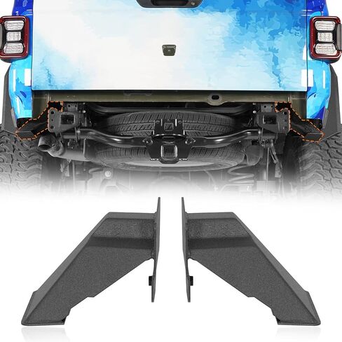 Hooke Road Rear Bumper Frame Mounts Compatible with 2020 2021 2022 2023 2024 2025 2026 Jeep Gladiator JT, Rear Bumper Mounting Blocks A Pair in Kuwait