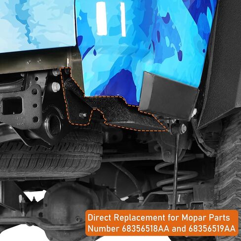 Hooke Road Rear Bumper Frame Mounts Compatible with 2020 2021 2022 2023 2024 2025 2026 Jeep Gladiator JT, Rear Bumper Mounting Blocks A Pair in Kuwait
