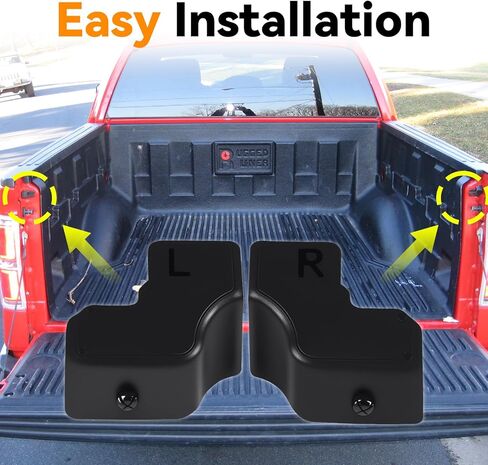 Tailgate Upper Rubber Bushing Bumper LH & RH with 2 Clips, Tailgate Top Rubber Cushion Compatible with Ford F-250 F-350 F-450 F-550 Super Duty 2017-2022, Replace HC3Z-99439A00-A HC3Z-99439A00-B in Saudi Arabia