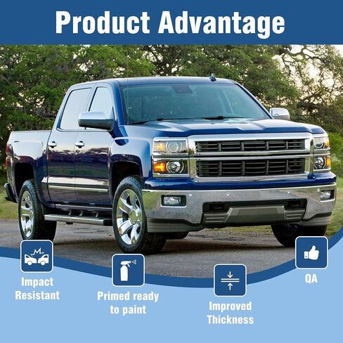 Front Bumper compatible with 2014 2015 Chevy Silverado 1500 w/Fog & Park, Chrome in Saudi Arabia