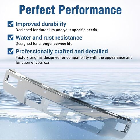 Front Bumper compatible with 2014 2015 Chevy Silverado 1500 w/Fog & Park, Chrome in Saudi Arabia