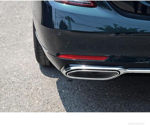 Rear Bumper Exhaust Molding Trim Fit for Mercedes Benz S Class S350 S400 S450 S500 S560 W222 2018-2020 (Left) in Saudi Arabia