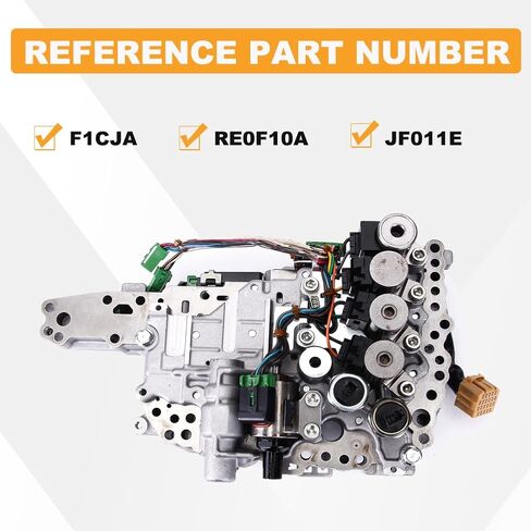 JF011E RE0F10A F1CJA CVT Transmission Valve Body(TWO PRESSURE SENSORS) with Stepper Motor Solenoid Kit Harness Compatible with 2007-2012 Dodge/2007-2010 Jeep/2007-2016 Mistubishi/2002-2015 Nissan in Saudi Arabia