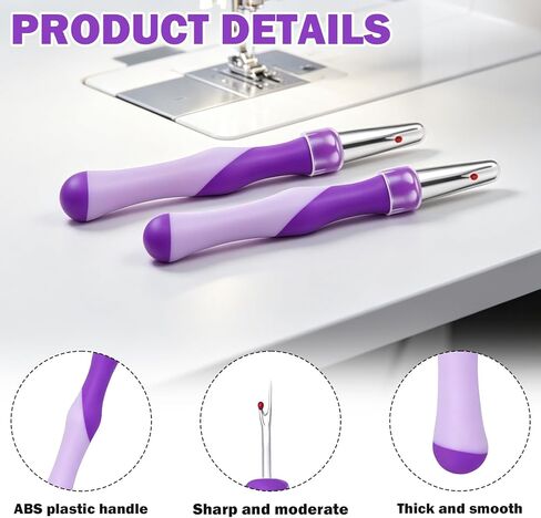 3 Pack Seam Ripper – Ergonomic Non-Slip Stitch Ripper Sewing Tool, Professional Thread Remover for Fabric, Hems, Buttons, Seams & Labels – Essential Sewing Accessories for Beginners & Experts in Saudi Arabia