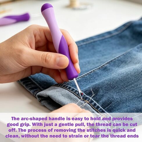 3 Pack Seam Ripper – Ergonomic Non-Slip Stitch Ripper Sewing Tool, Professional Thread Remover for Fabric, Hems, Buttons, Seams & Labels – Essential Sewing Accessories for Beginners & Experts in Saudi Arabia