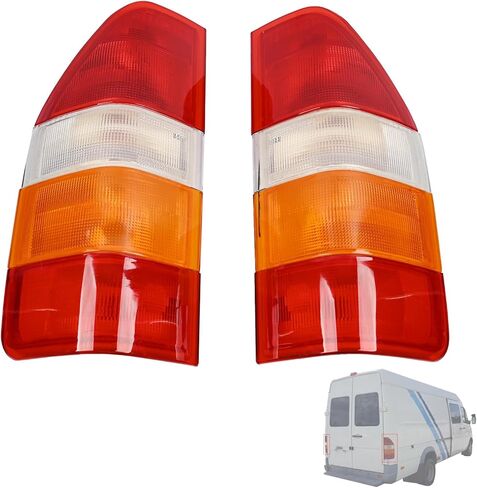 Pair Rear Tail Light Lamp Lens Compatible with Mercedes Benz Sprinter, for Freightliner, for Dodge Sprinter 2500 3500 1995-2006 Replace 367309989 9018201864 (Without Bulbs) in Kuwait