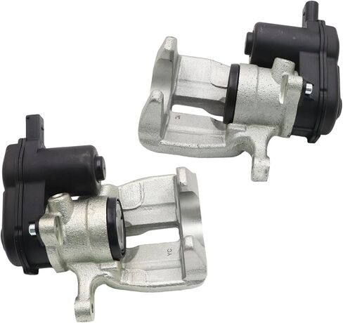 XQSMWF Rear Left & Right Brake Caliper with Parking Actuator Compatible with Audi A5 2010-2012 S5 2009 A4/A4 Quattro/Q5 2009-2012 A5 Quattro 2008-2012#8K0615403 8K0615404 in Kuwait
