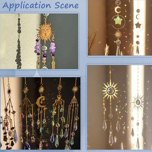 SUNNYCLUE 1 Box 20Pcs 10 Styles Sun Connector Charms Brass Charm Connectors Gold Celestial Moon Star Cloud 2 Holes Link Pendants for Jewelry Making Findings Earrings Necklaces Wind Chimes Dreamcatcher in Kuwait