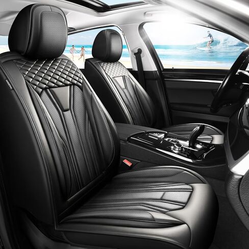 Fit CRV Premium Leather Car Seat Covers Compatible with Honda CR-V 2011-2025 2026, Breathable, Wear Resistant, Airbag Compatible, All-Weather Protection & Full Coverage, Full Set Black in Kuwait