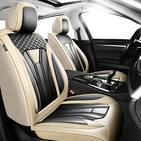 Fit CRV Premium Leather Car Seat Covers Compatible with Honda CR-V 2011-2025 2026, Breathable, Wear Resistant, Airbag Compatible, All-Weather Protection & Full Coverage, Full Set Black in Kuwait