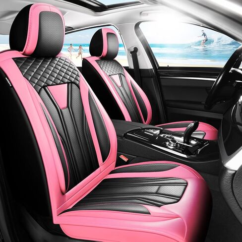 Fit CRV Premium Leather Car Seat Covers Compatible with Honda CR-V 2011-2025 2026, Breathable, Wear Resistant, Airbag Compatible, All-Weather Protection & Full Coverage, Full Set Black in Kuwait