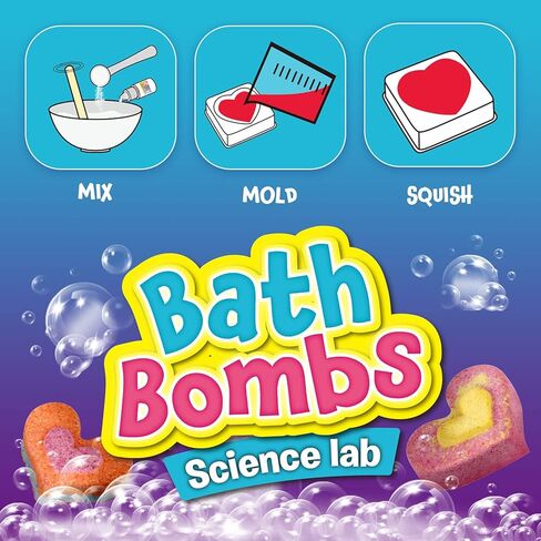 Bath Bombs Science Lab - Create 10 Baths Bombs, Bath Toys for Kids - Great Gifts for Girls Age 8-12, Crafts Kit for Girls, Spa Kit for Girl in Saudi Arabia