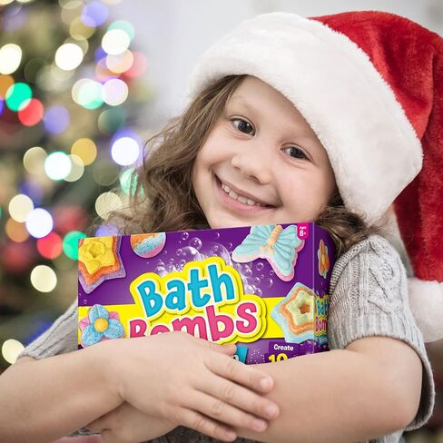 Bath Bombs Science Lab - Create 10 Baths Bombs, Bath Toys for Kids - Great Gifts for Girls Age 8-12, Crafts Kit for Girls, Spa Kit for Girl in Saudi Arabia