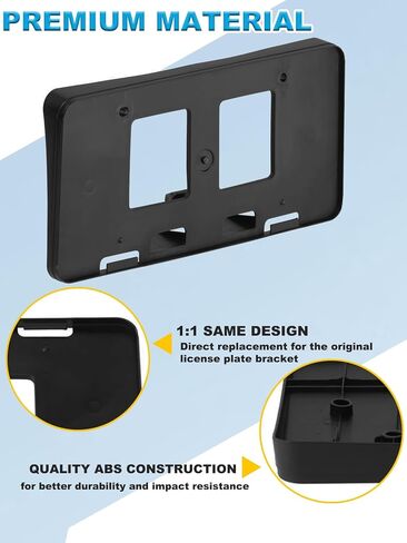FASTCHE Front Bumper License Tag Plate Frame Bracket Holder Compatible with 2012 2013 2014 Toyota Camry SE & 2014 Toyota Camry SE Sport License Plate Bracket Replace # 5211406170 TO1068128 in Kuwait