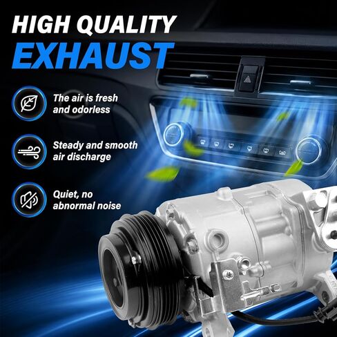 A/C Air Conditioner AC Compressor with Clutch Compatible with 2014-2019 Chevy Silverado 1500 for GMC Sierra 1500, 2014-2017 Silverado 2500, 2015-2020 Chevy Suburban/Tahoe/GMC Yukon XL in Saudi Arabia