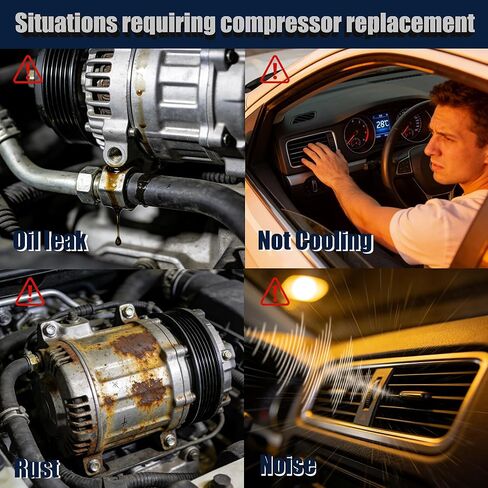 AC Compressor Compatible with Nissan Maxima 3.5L 2009-2014, Murano 2009-2014, Pathfinder 2013-2015, Quest 2011-2017, Infiniti QX60 2014-2015, Infiniti JX35 2013, Replace OE CO-11319C, 67671, 68671 in Kuwait