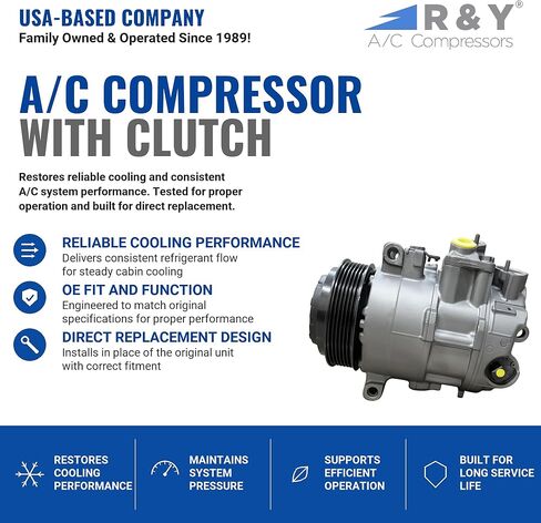 RYC Automotive Air Conditioning Compressor and A/C Clutch IG366 in Kuwait