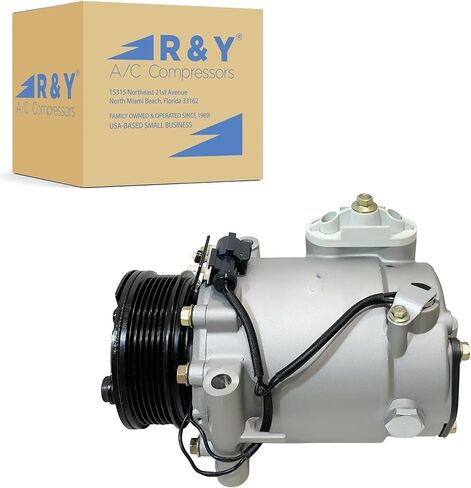 RYC New Automotive Air Conditioning Compressor and A/C Clutch GH570-01 (Fits Saturn Vue 2.2L 2002, 2003, 2004, 2005, 2006, 2007. 16 mm Suction and Discharge Ports) in Kuwait