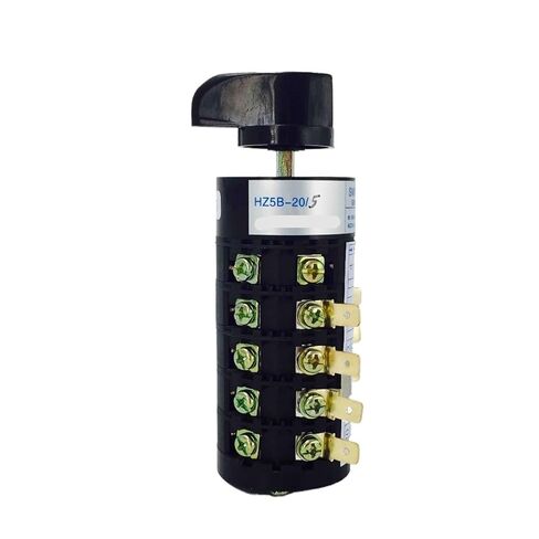 HZ5B-20/5 20A Five Poles Three Positions Universal Changeover Rotary Cam Switch Electric Control Motor Silver Contact 1Pcs in Saudi Arabia