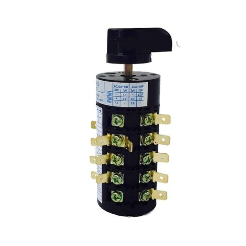 HZ5B-20/5 20A Five Poles Three Positions Universal Changeover Rotary Cam Switch Electric Control Motor Silver Contact 1Pcs in Saudi Arabia
