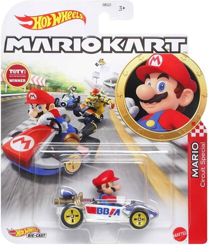 Hot Wheels Mario Kart Die-Cast Character Cars Collection, 8-Pack Bundle, Nintendo Gaming Collectibles GBG25-957N in Kuwait