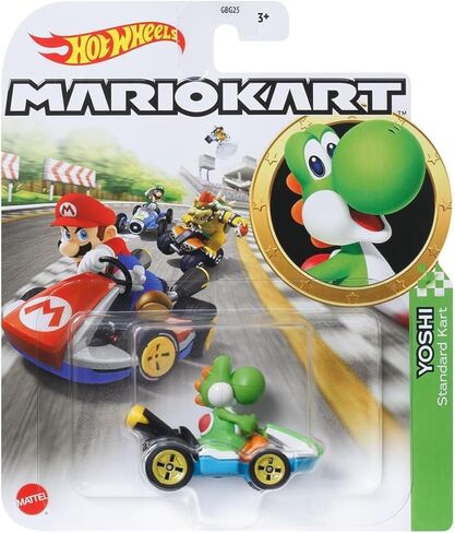 Hot Wheels Mario Kart Die-Cast Character Cars Collection, 8-Pack Bundle, Nintendo Gaming Collectibles GBG25-957N in Kuwait